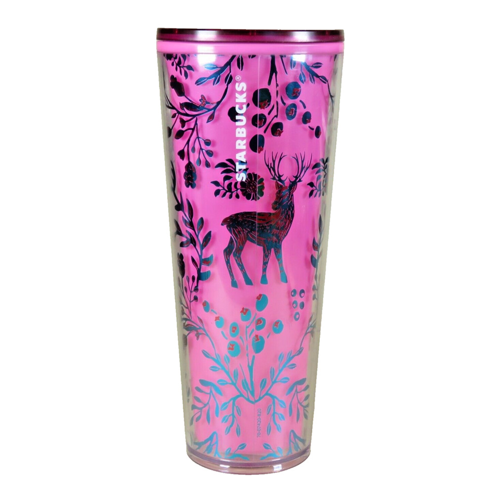 Starbucks 2022 Color Changing Woodland Lace Color Change Venti Tumbler NO STRAW